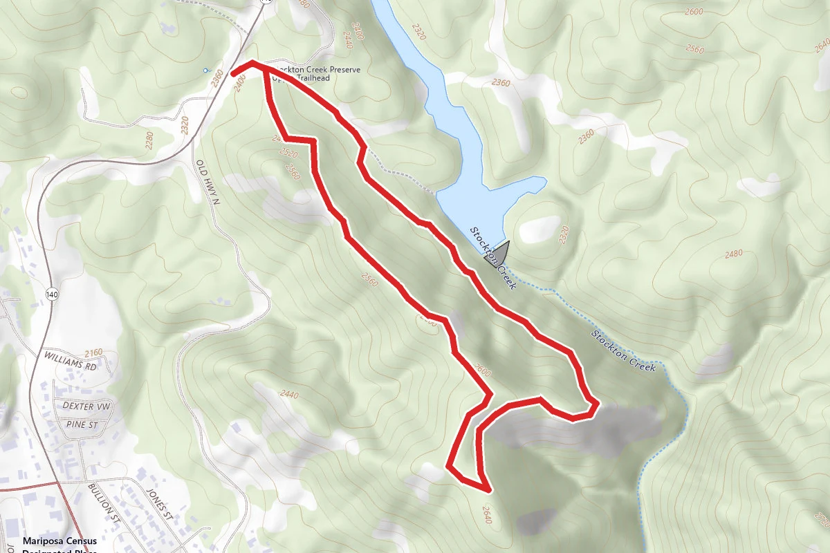 Stockton Creek Preserve Loop via 140 Trailhead