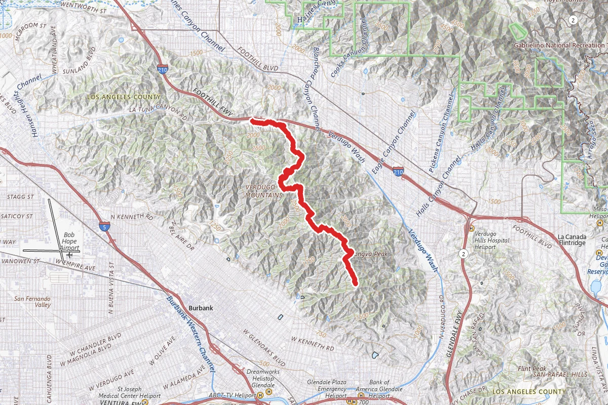 Mount Thorn via Hotstetter and Verdugo Crest Trail