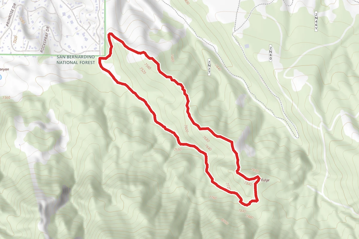 Aga Ridge Trail to Bow Canyon Trail Loop
