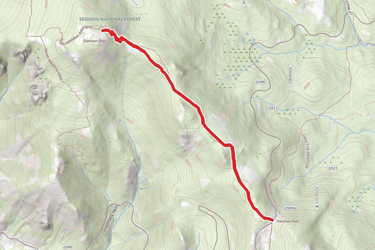 Sherman Pass Trail to Sherman Peak