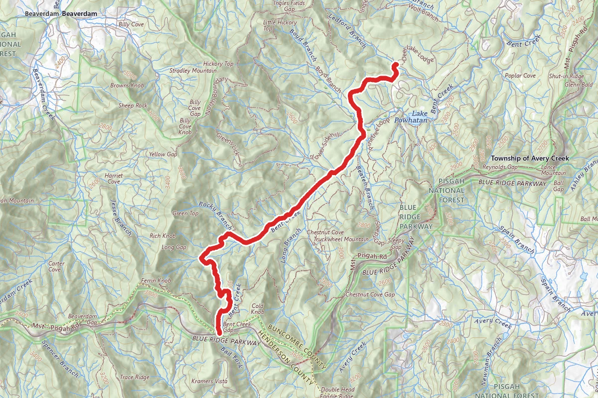 Bent Creek Gap OHV Road