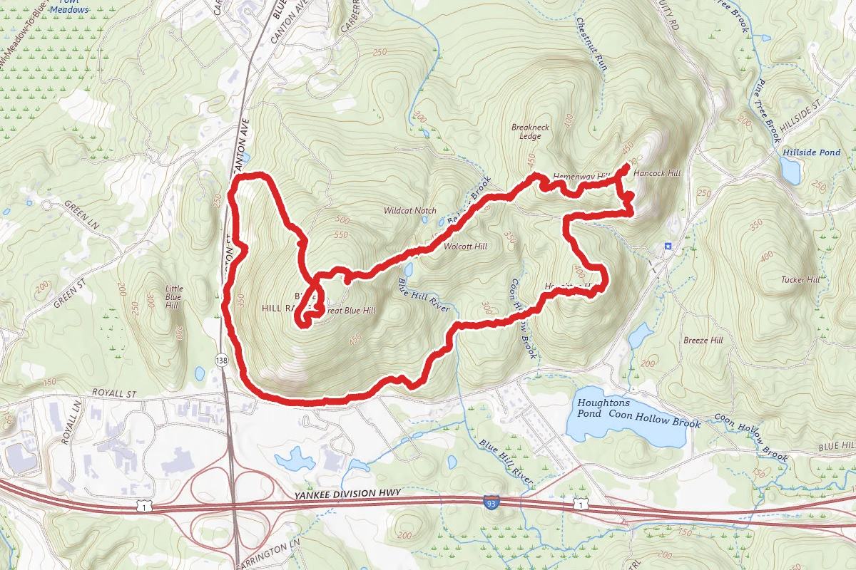 North Skyline, Hallway Path and Accord Path Loop