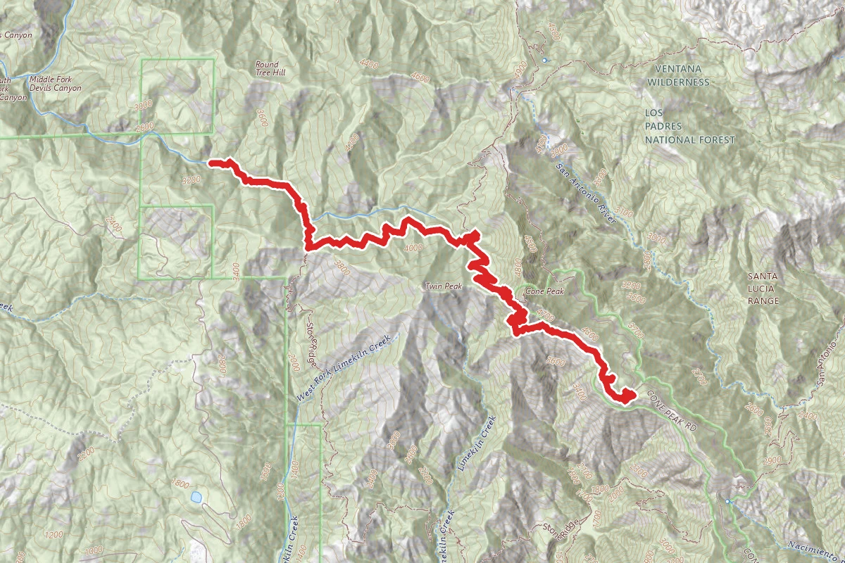 Cone Peak to Surprise Falls