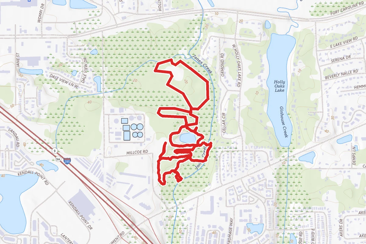 Live Oak, Lake Loop and Rosemary Ridge Trails