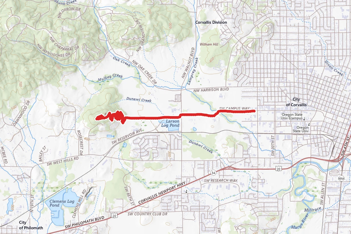 OSU to Bald Hill