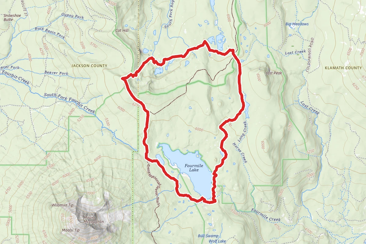 Four Mile Lake Loop Trail