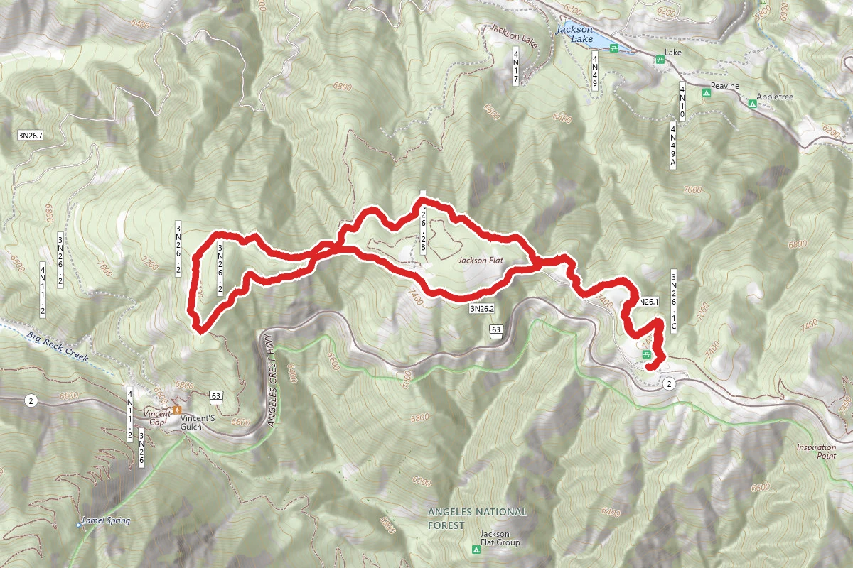 Grassy Hollow to 4N56 Loop via PCT