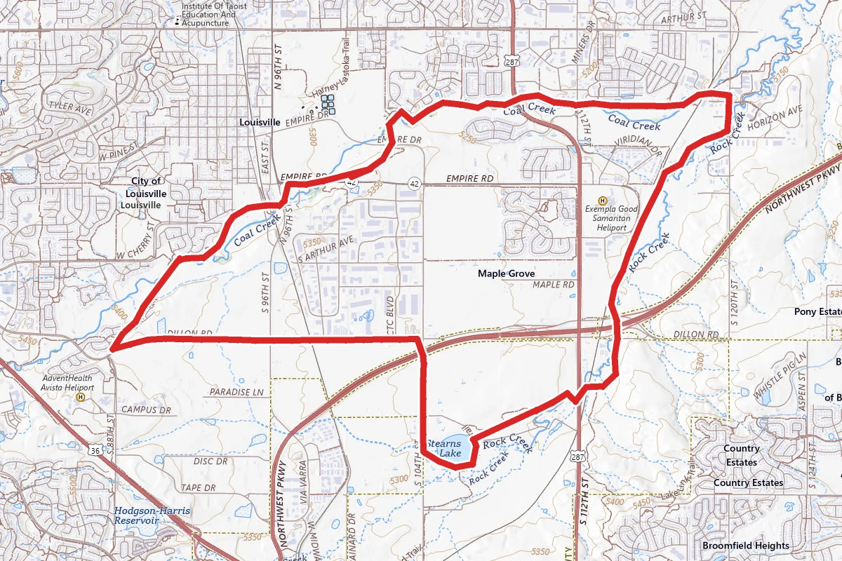 Broomfield and Louisville Loop Trail