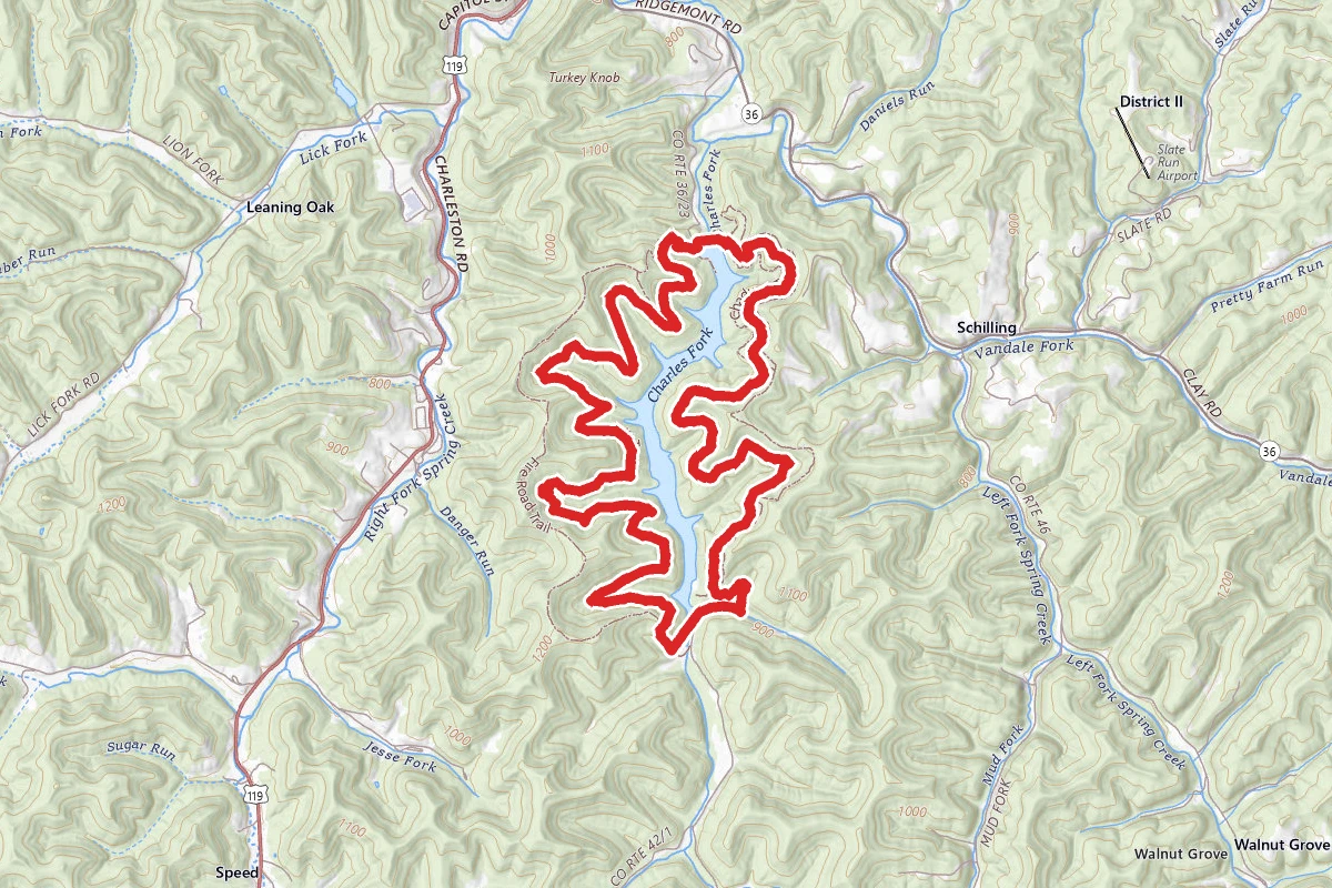 Charles Fork Lake Loop