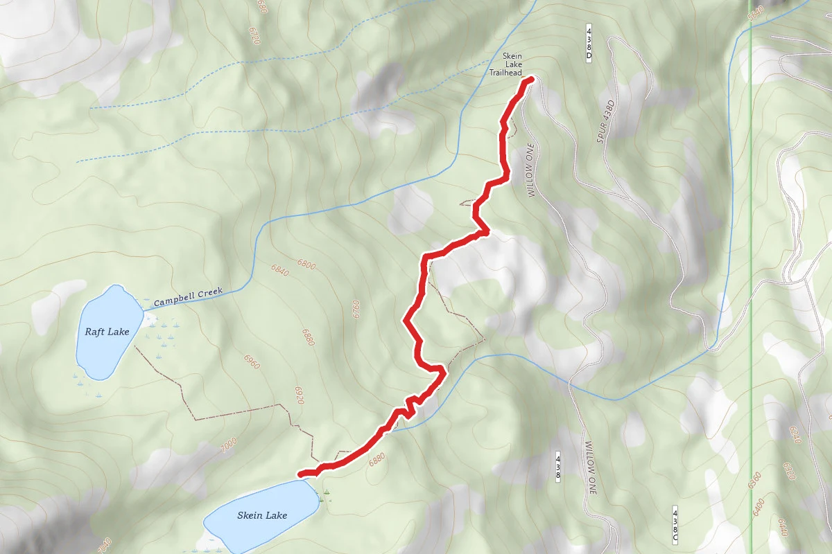 Willow Creek Trail to Skein Lake
