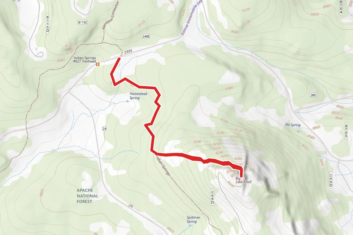 Indian Springs Trail to Big Lake Lookout