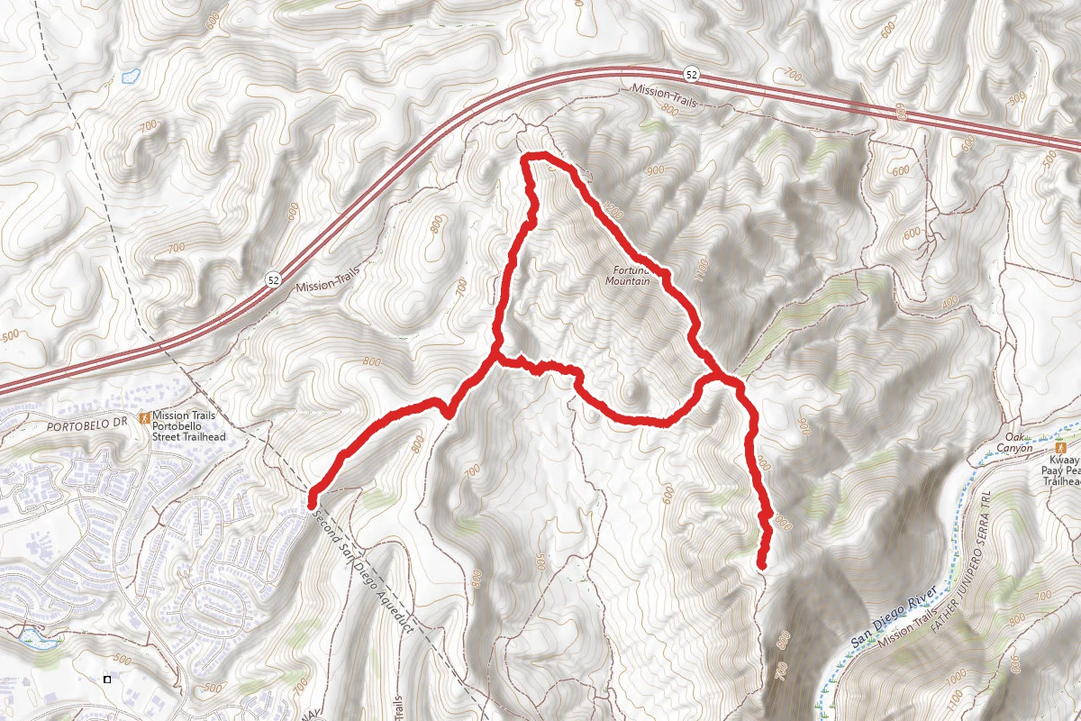 Rim Trail to North Fortuna Mountain and South Fortuna Mountain