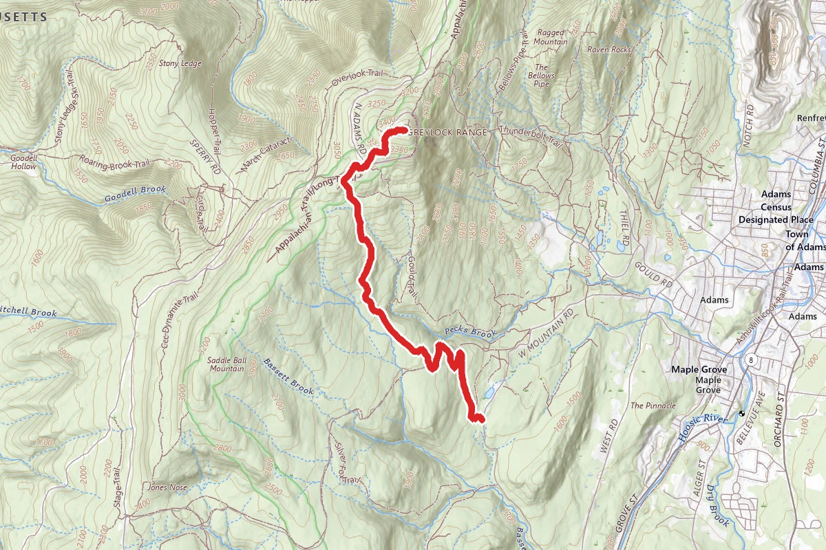 Cheshire Harbor Trail to Mount Greylock
