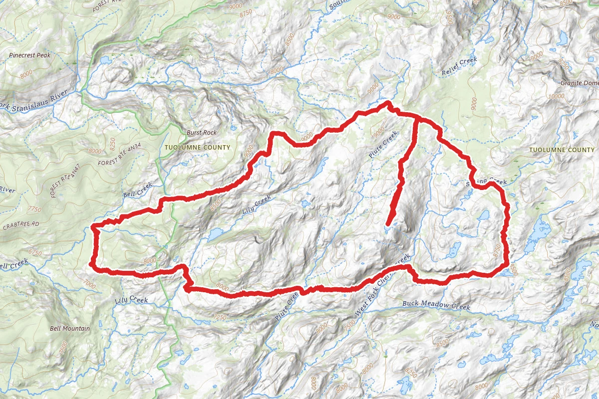 Gianelli Trail to Chewing Gum Lake, Leopold Lake, Deer Lake and Gem Lake