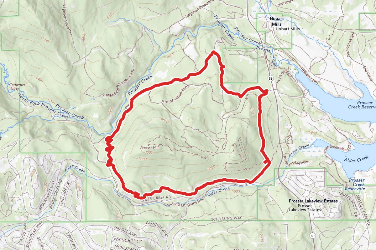 Lower Prosser Traverse, Drunken Deer and Tom's Trail Loop