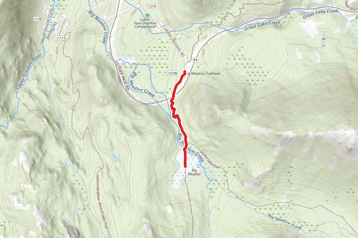 Big Meadow via Tahoe Rim Trail