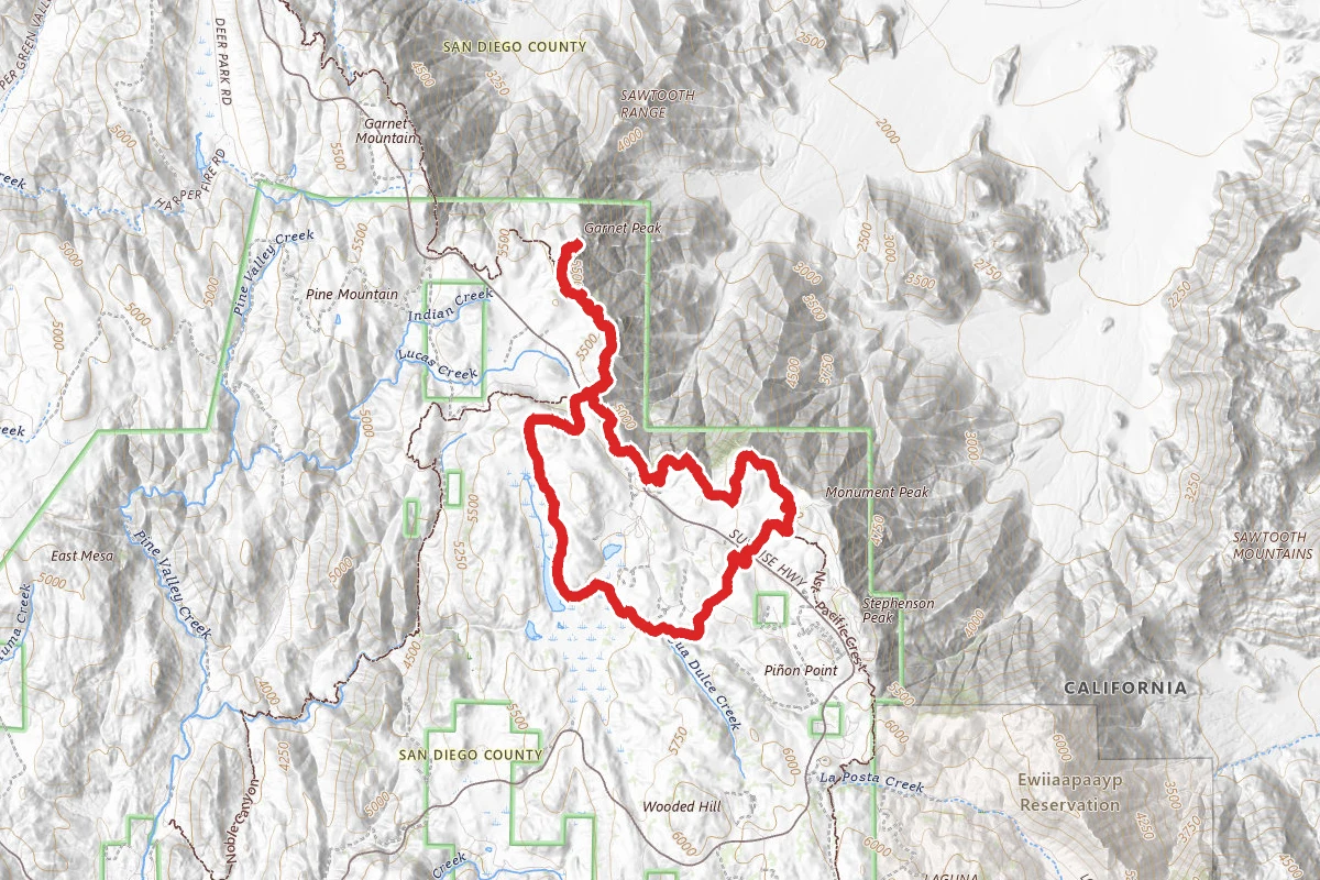 Garnet & Monument Peaks and Big Laguna Loop