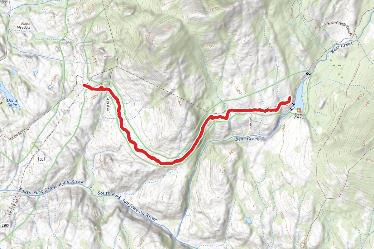 Bear Diversion Dam OHV Route