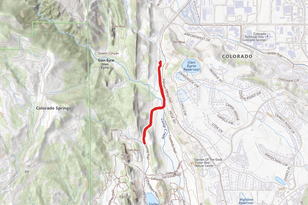 Foothills Trail to Dakota Trail