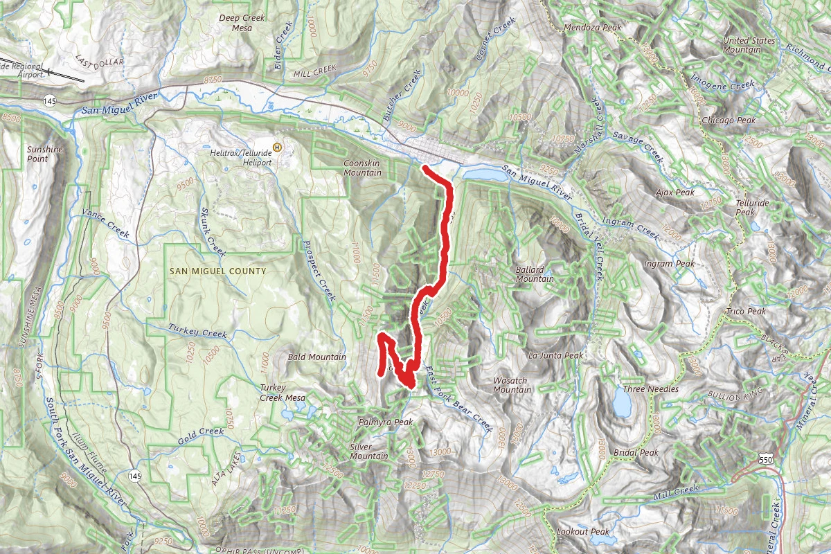 Bear Creek to Gold Hill