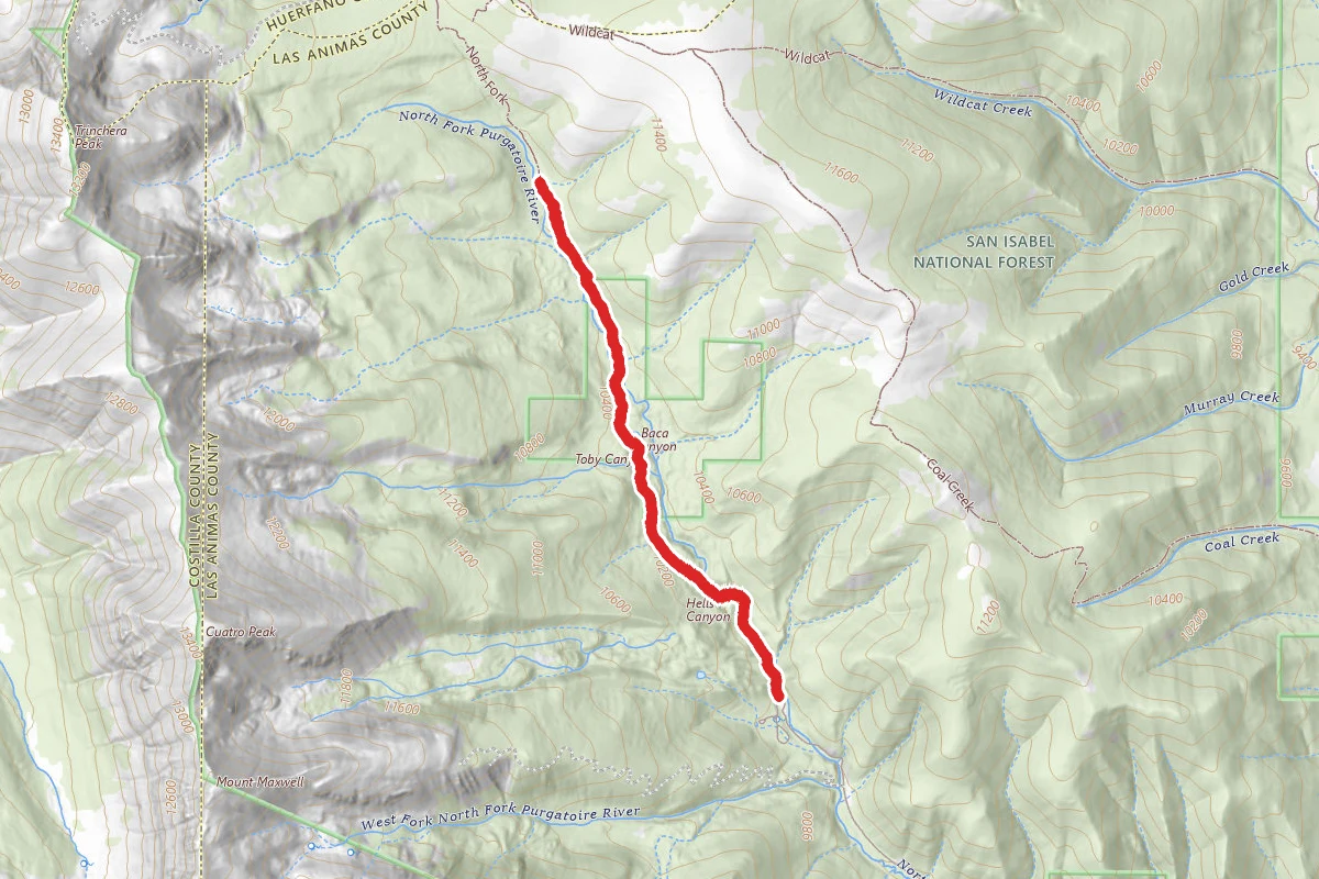 Purgatoire North Fork Trail #1309