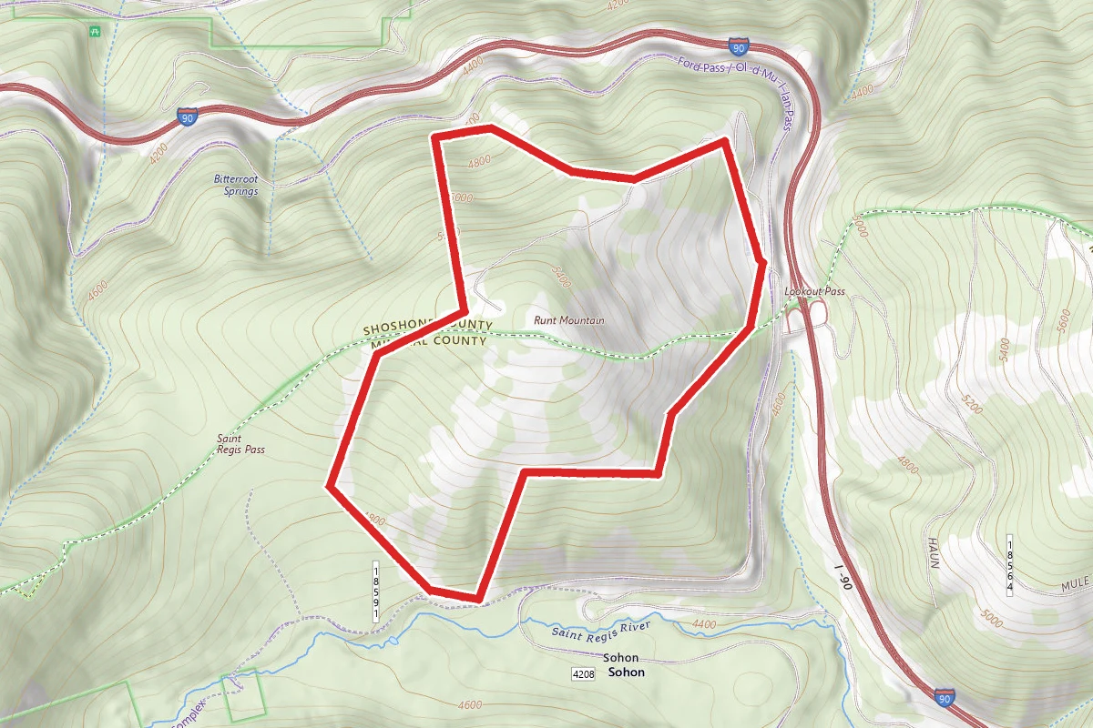 Lookout Pass Ski and Recreation Area Trails