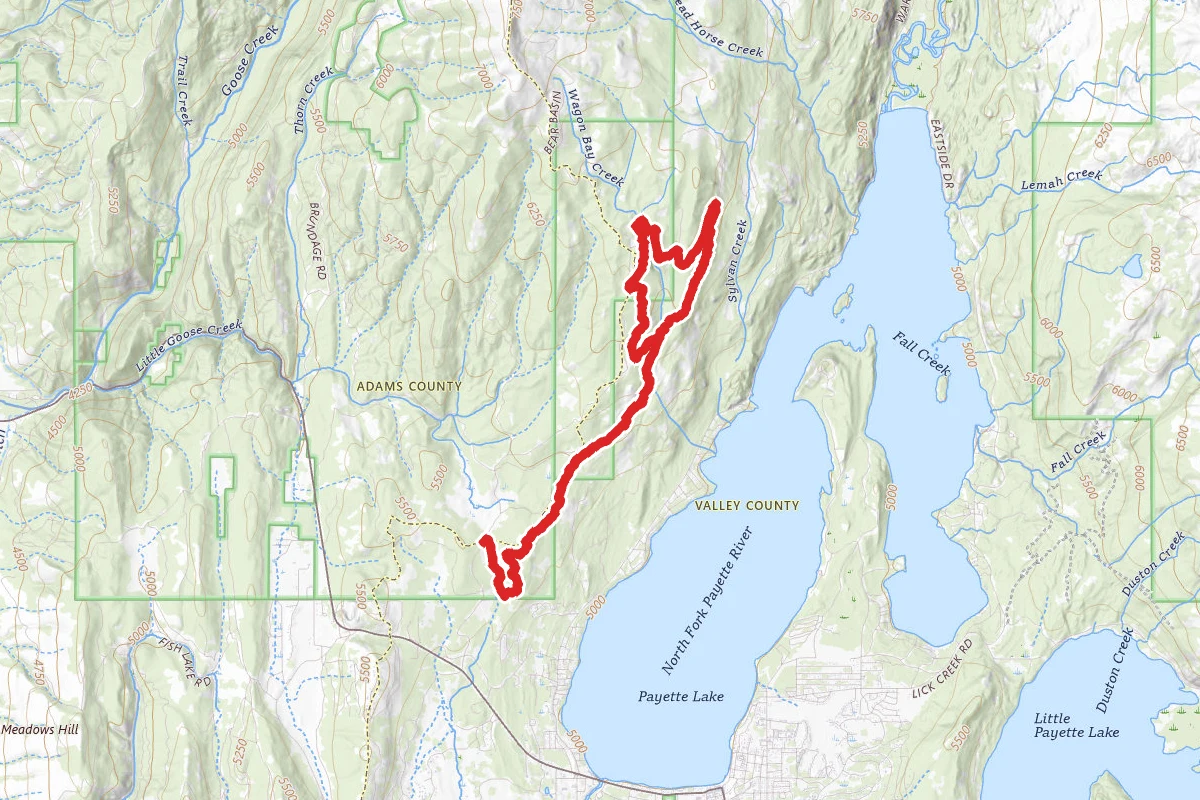 Payette Lake Rim Loop