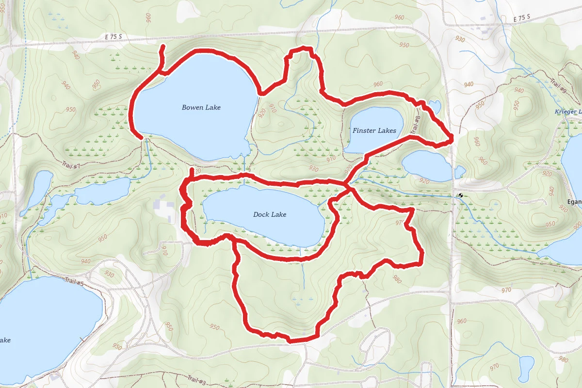 Bowen and Dock Lake Loop