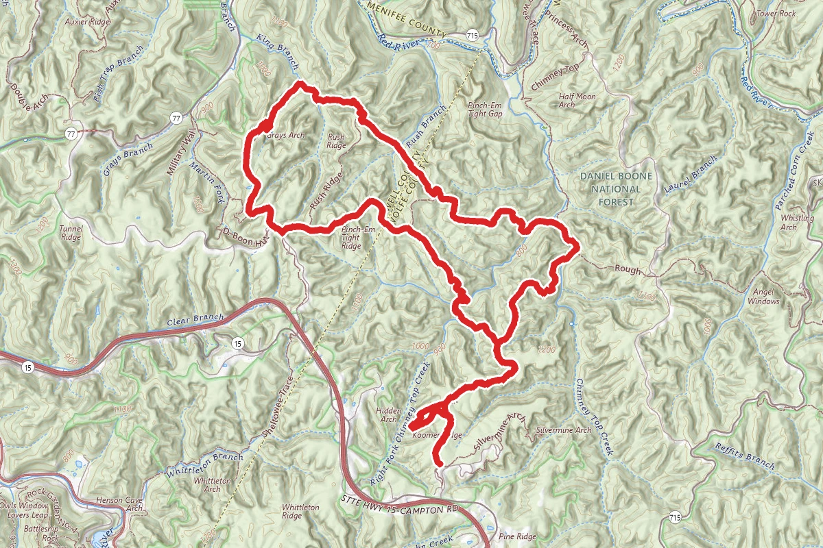 Koomer Ridge and Gray's Arch Loop