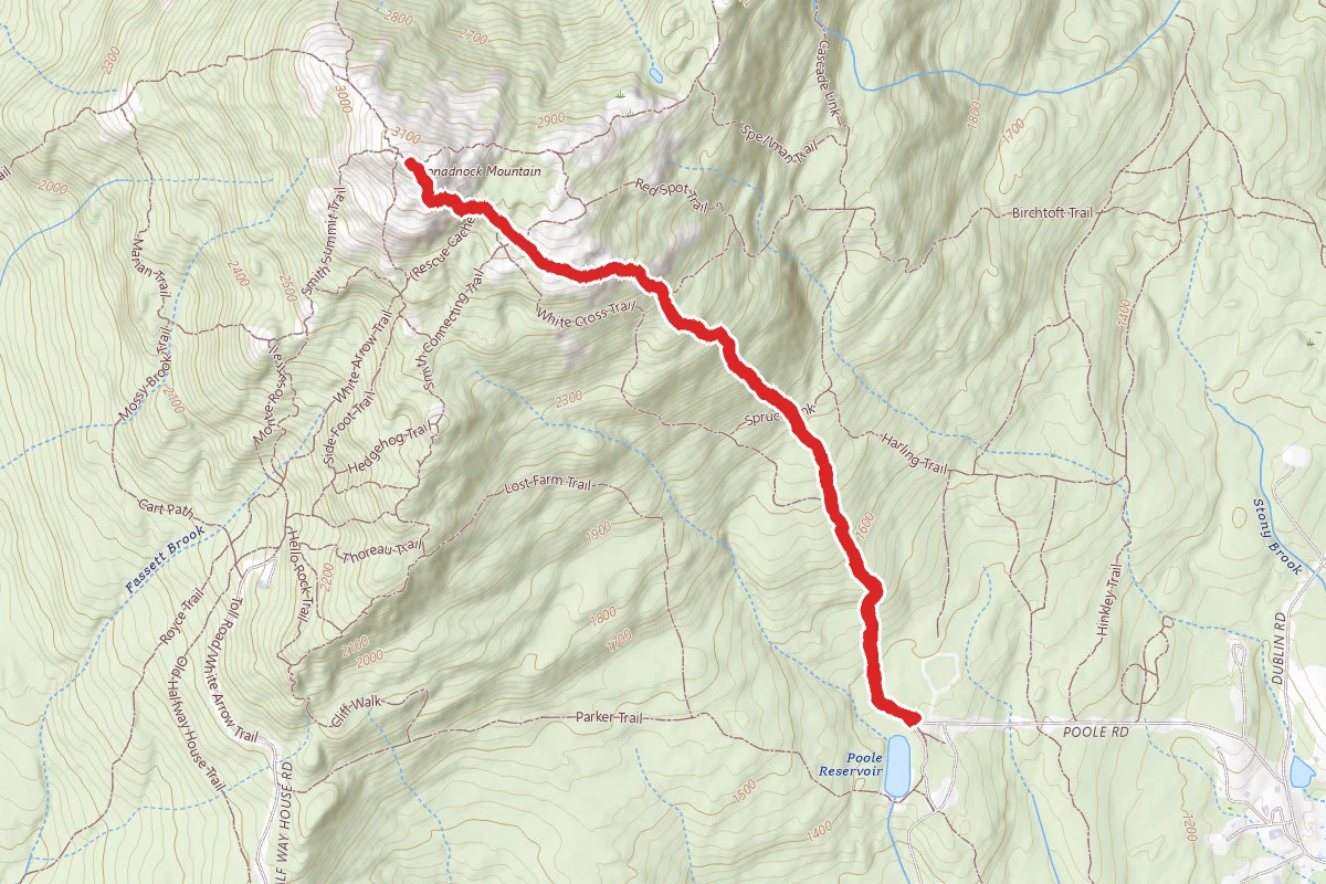 White Dot to Mount Monadnock