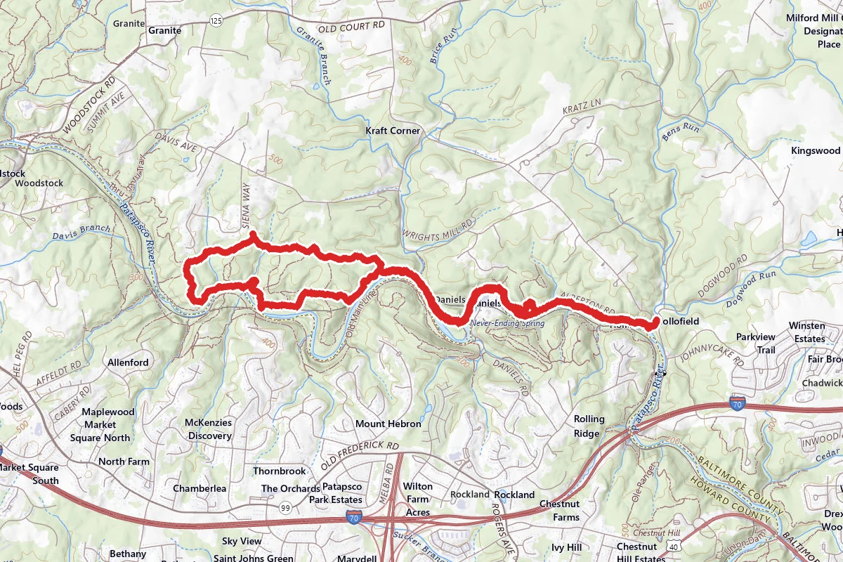 Thru Trail (White) and Bob Trail