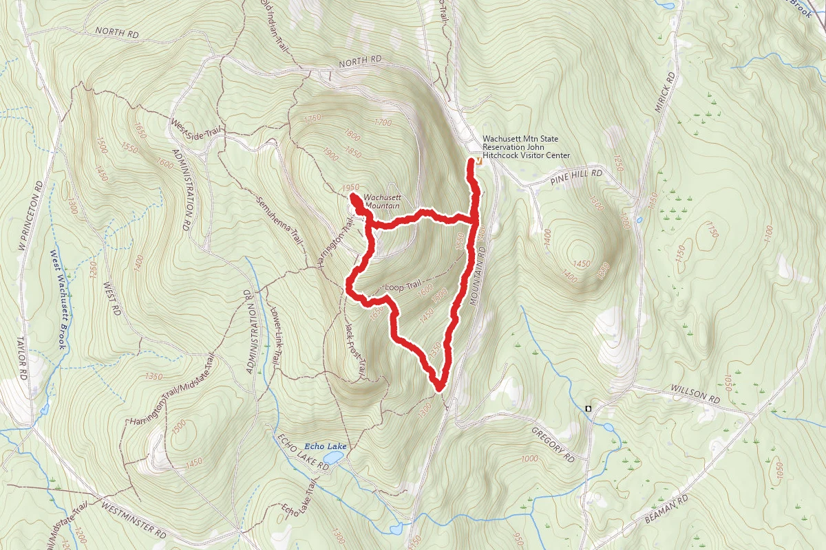 Bicentennial, Mountain House and Pine Hill Trail Loop