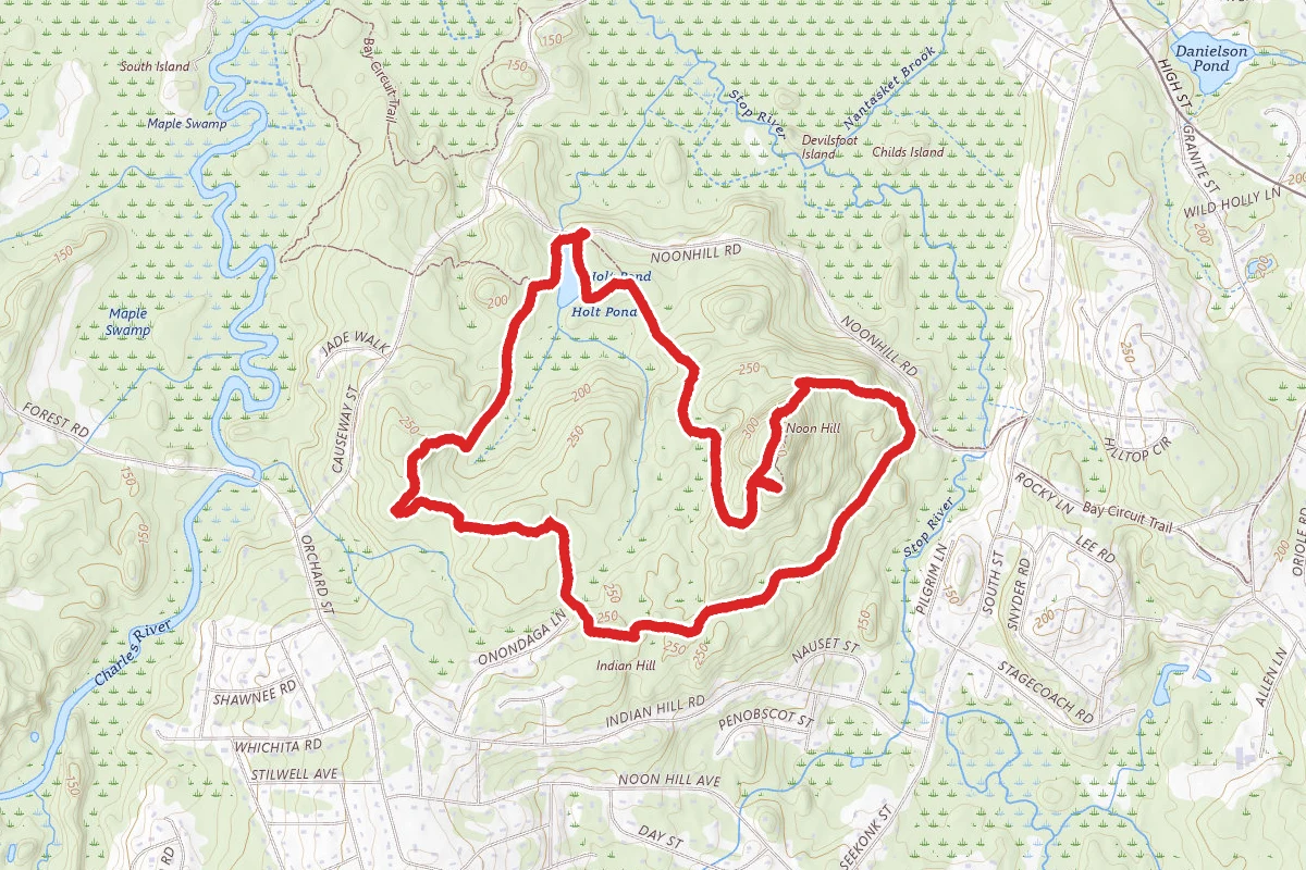 Medfield Conservation and Noon Hill Lookout Loop