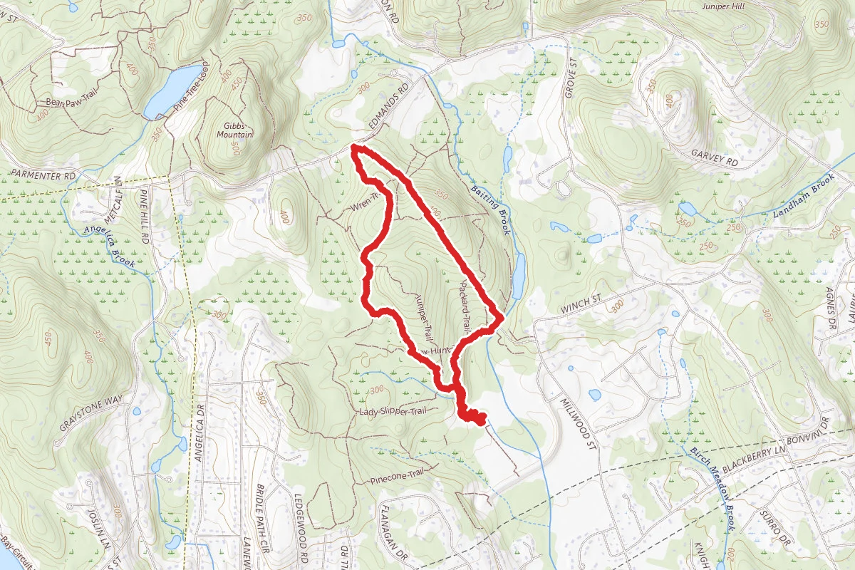 Pioneer, Rocky Road, Deer Run, Eagle, Fox Hunt, Pipeline Loop