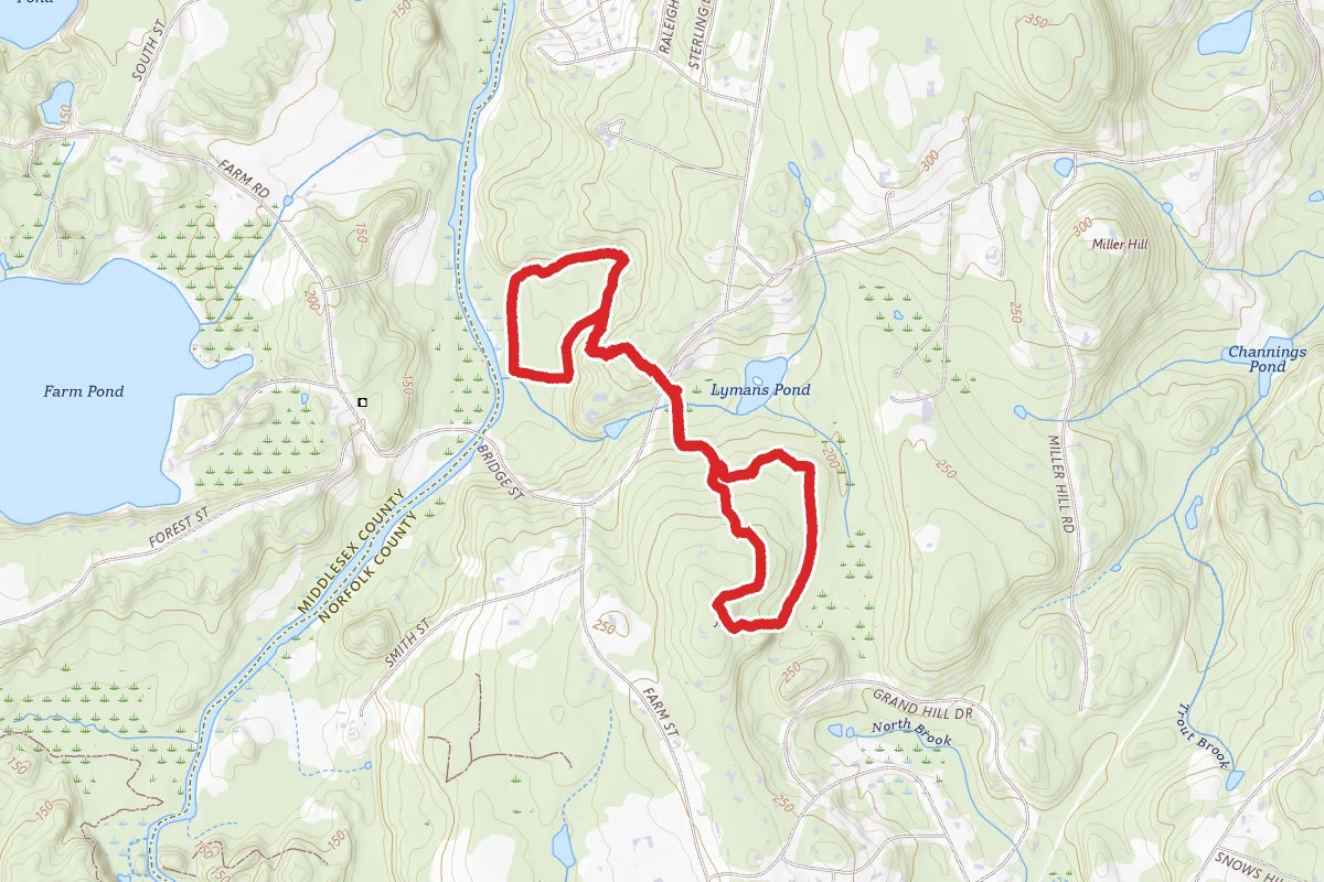 Chase Woodlands and Peters Reservation Loop