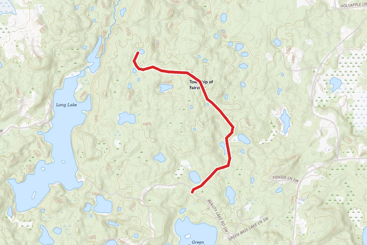 Pillsbury State Forest Lakes Trail