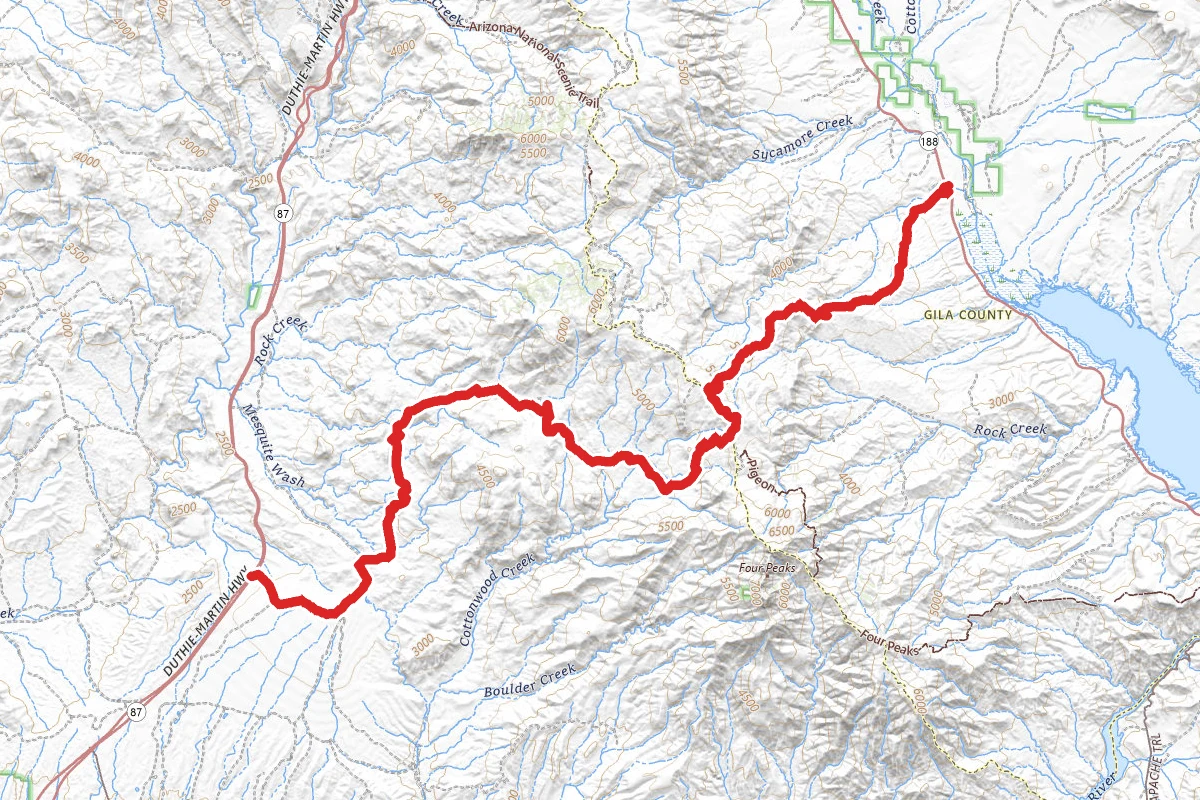Four Peaks OHV Road #143 to Route 188