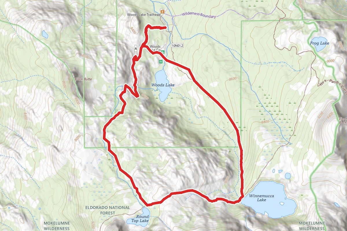 Woods, Winnemucca, and Round Top Lakes