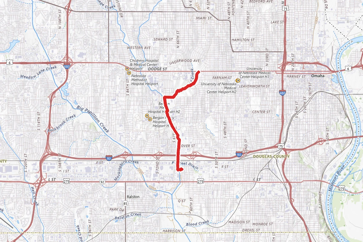 Keystone Trail to Happy Hollow Trail