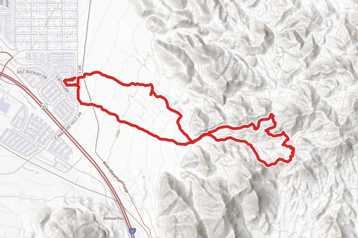 Cesear, Big Mother and Old Vegas Loop Trail