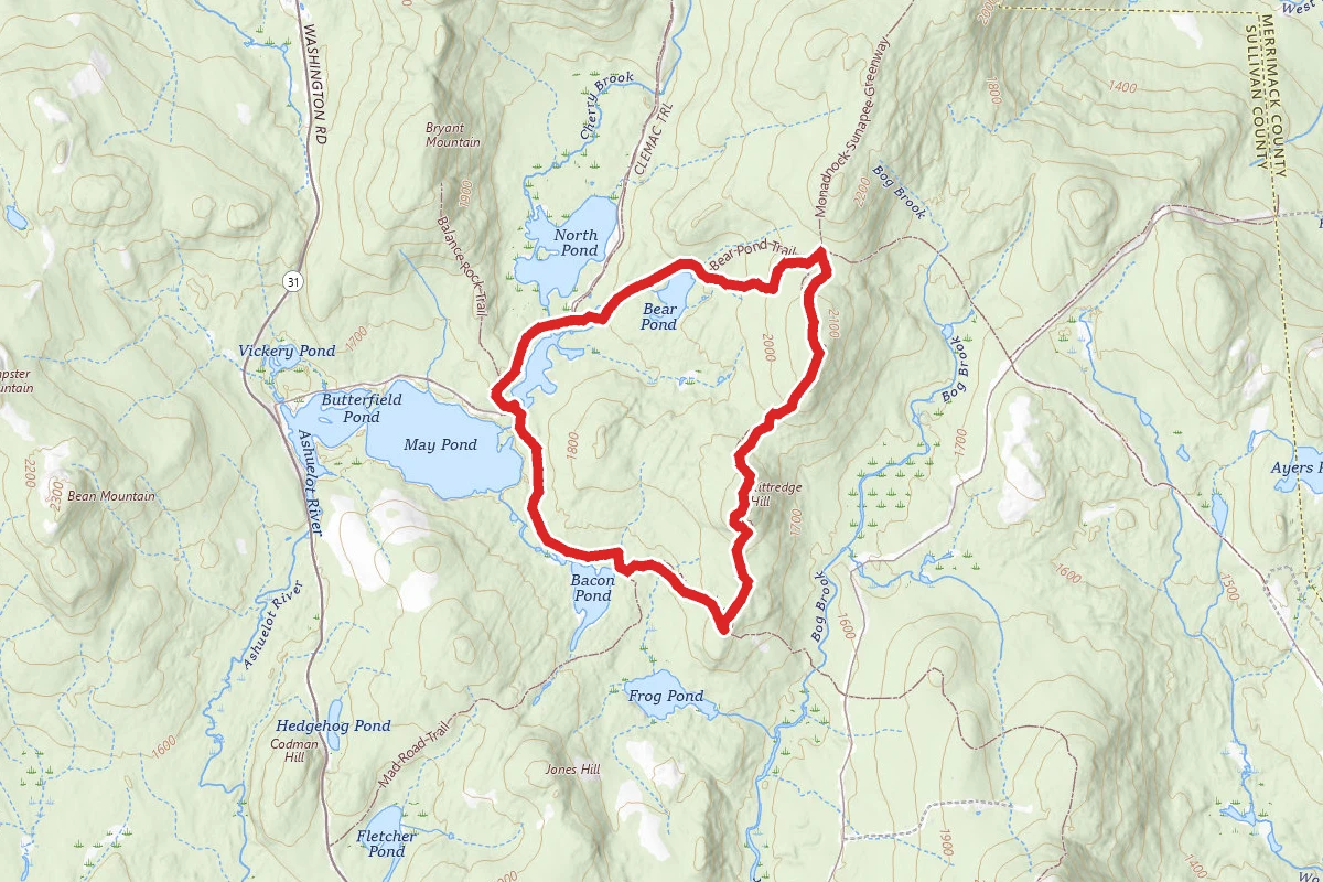 Pillsbury State Park Ponds Loop