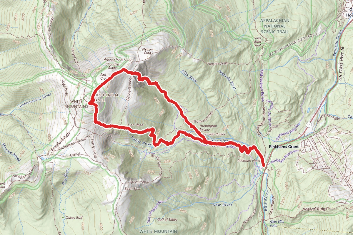Mount Washington via Huntington Ravine and Lion Head Trail