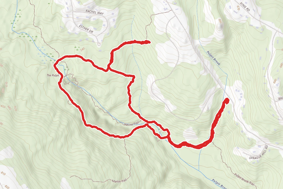 Gage's Mill to Tufts to Scouting Way to Campbell Loop