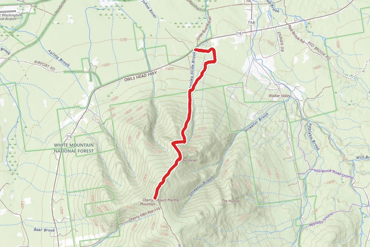 Owl's Head Trail to Martha's Mile