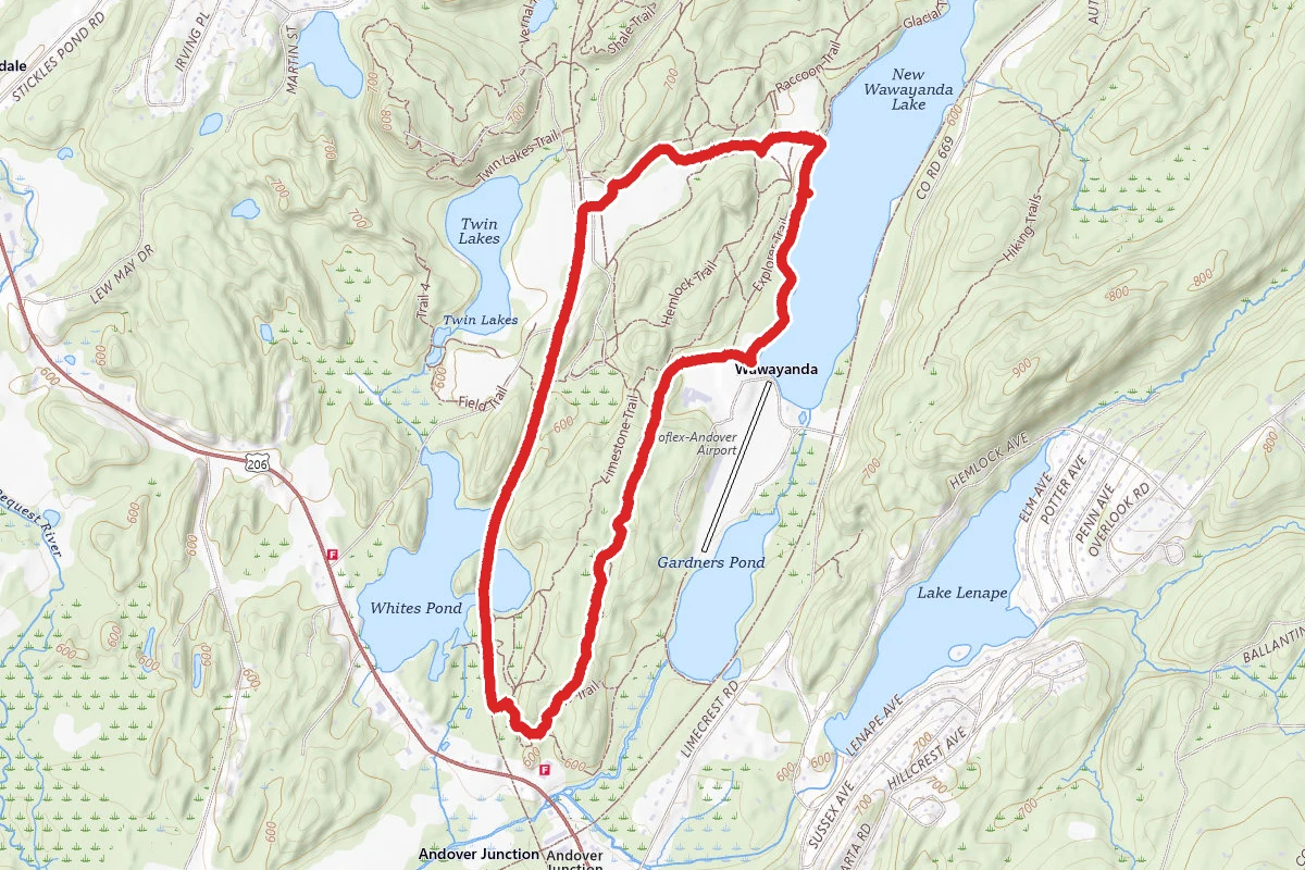New Wawayanda Lake and Sussex Branch Trail Loop
