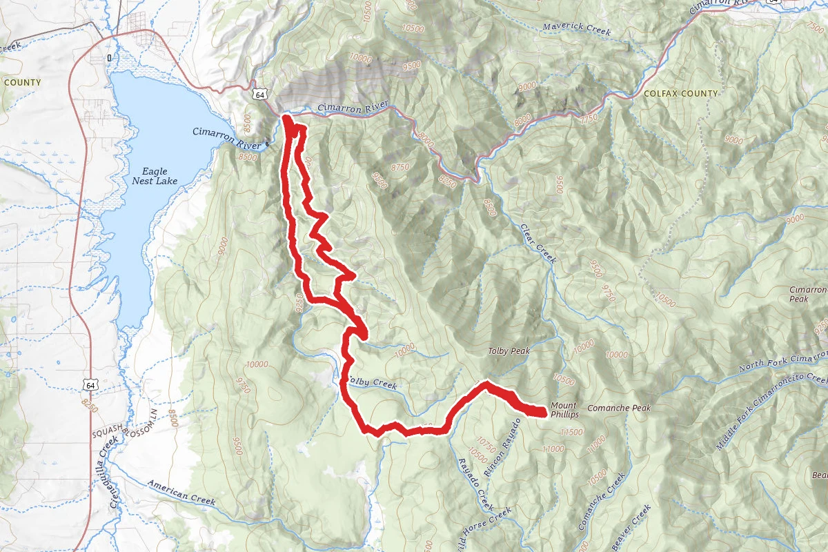 Tolby Creek Trail to Mt. Phillips