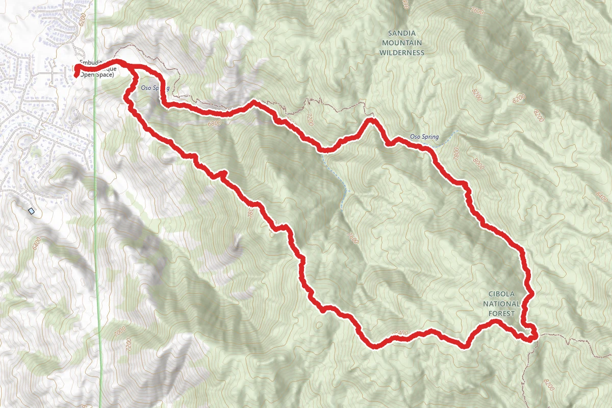 Whitewash and Embudito Canyon Loop