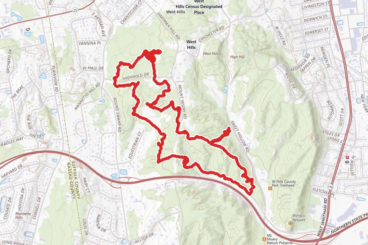 West Hills County Park Loop