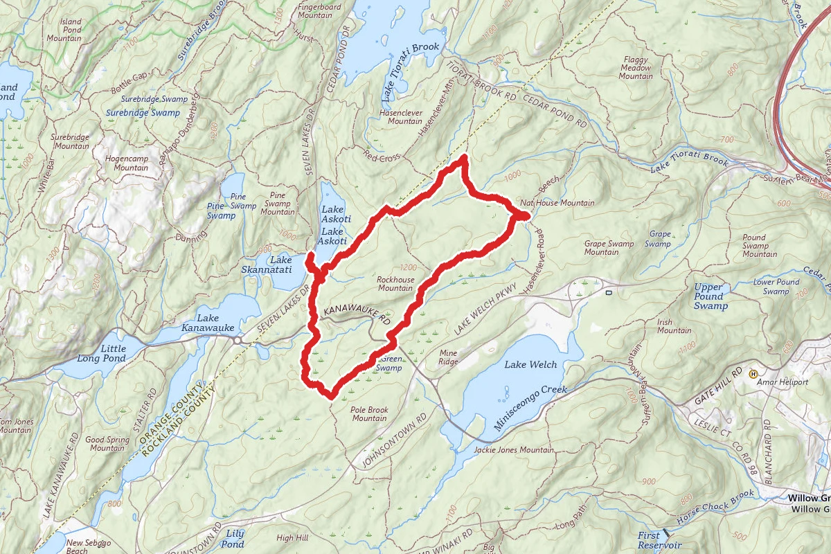 Hasenclever, Beech Trail, and Long Path Loop