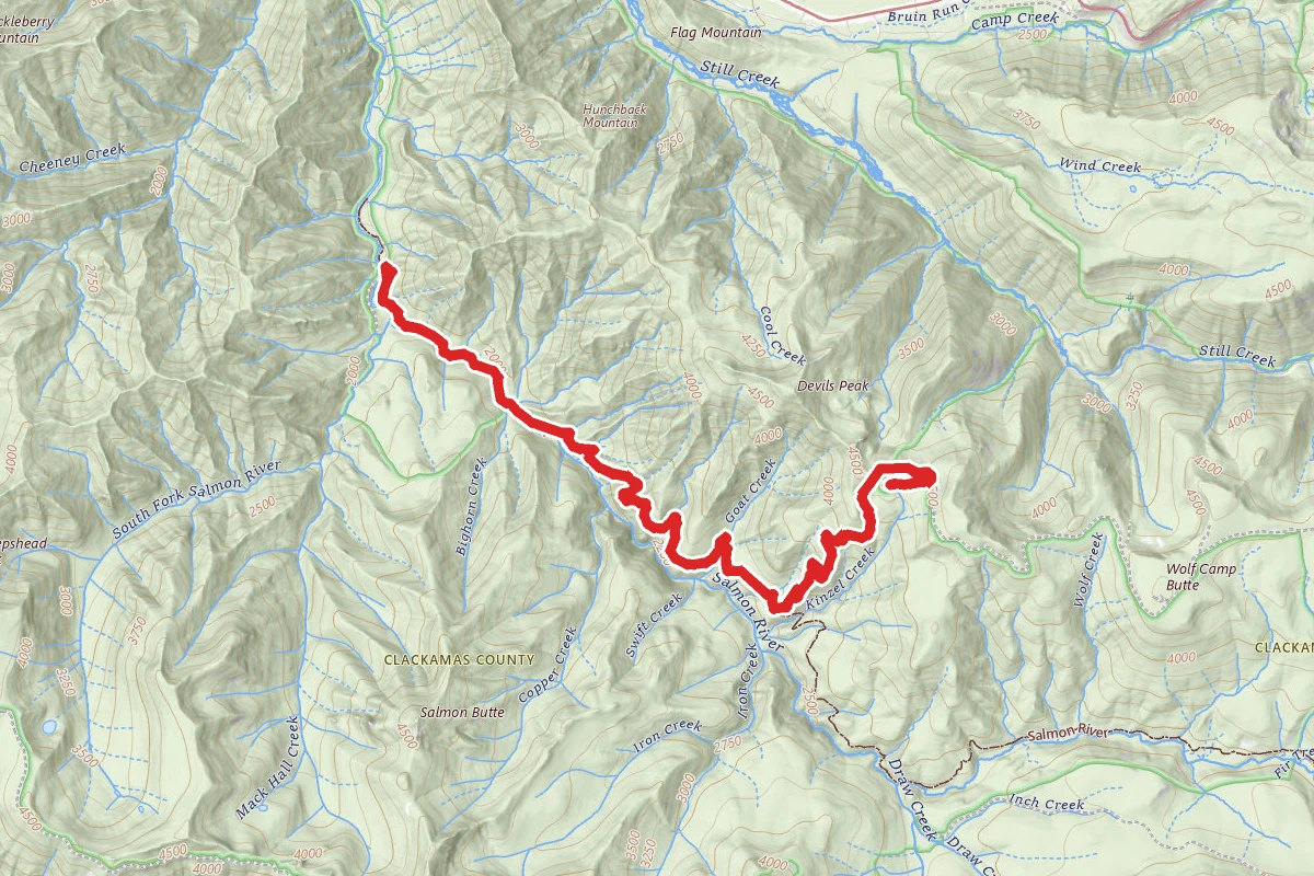 Kinzel Lake via Salmon River Trail